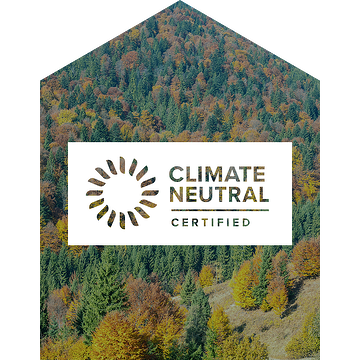 climate-neutral-certified-label-white-over-autumn-colorful-lush-tree-forest-background-impact-page-sendle